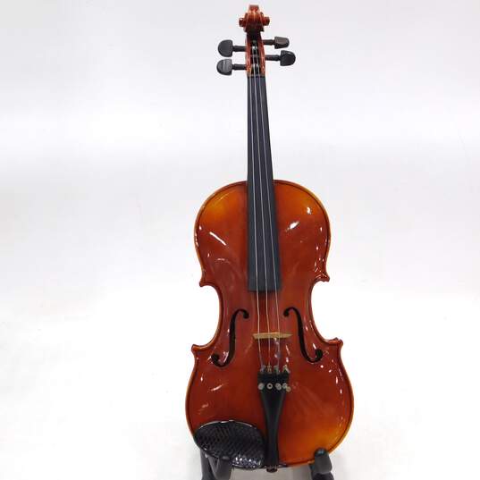 VNTG Czechoslovakian Josef Lorenz 4/4 Full Size Violin w/ Case and Bow image number 4