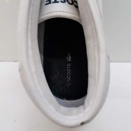 Lacoste Ampthill White Sneakers Men's Size 12 image number 8