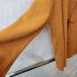 Women's Burnt Orange Loop Clasp Cardigan Size L image number 2