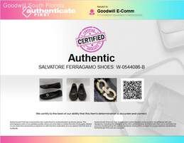 Authentic Salvatore Ferragamo Womens Black Shoes Size 10 alternative image