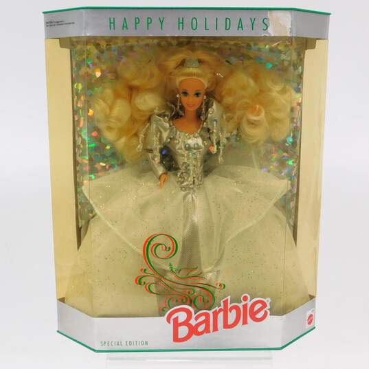 Sealed VTG 1992 Mattel Happy Holidays Barbie Special Edition Collector Doll image number 1