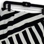 NWT Womens White Black Striped Side Zip Straight & Pencil Skirt Size 0 image number 4