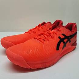 Asics Gel-Resolution 8 Sunrise Red Men's Tokyo Tennis Shoes Size 15