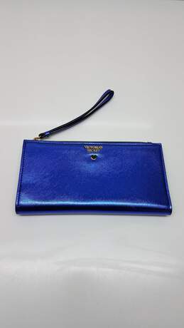 Victoria Secret Metallic Blue Wallet