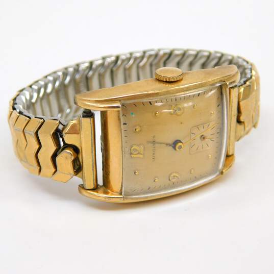 Vintage Longines Swiss Gold Filled Case 17 Jewels Men's Dress Watch 41.2g image number 8