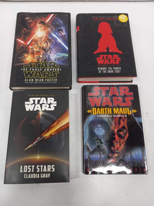 Bundle of 4 Assorted Star Wars Hardcover/Paperback Novels image number 1
