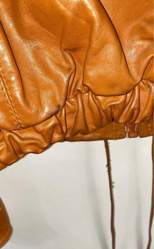 Golden State Women Brown Leather Jacket S image number 5