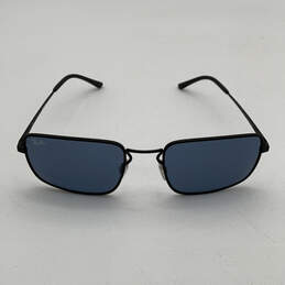Mens RB 3669 Black Frame Stylish UV Protected Rectangular Sunglasses w/Case alternative image