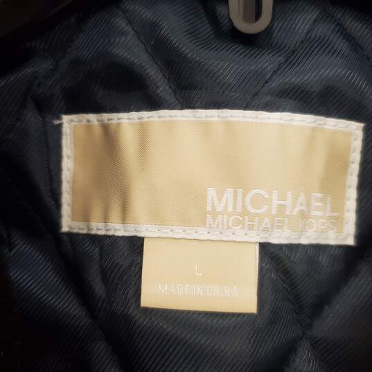 Michael Kors Men Black Wool Blend Jacket L image number 3