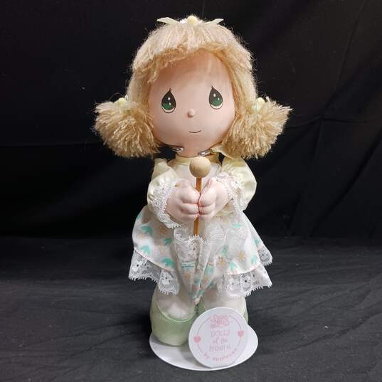 Applause (1988) Precious Moments Doll of the Month #16585 w/ Stand image number 1