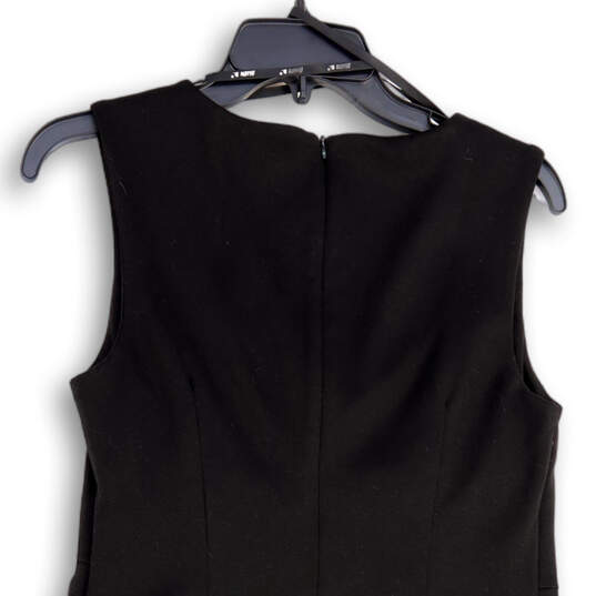 NWT Womens Black Studded Sleeveless Scoop Neck Sheath Dress Size Medium image number 4