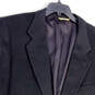 Mens Black Notch Lapel Long Sleeve Flap Pockets Two Button Blazer Size L image number 3