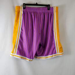Hardwood Classics Men's Purple/Yellow Basketball Shorts SZ 2XL NWT alternative image