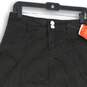 NWT Style J Womens Black Denim Medium Wash Button Front A-Line Skirt Size 28 image number 3
