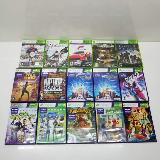 XBOX 360 Mixed Video Games LOT of 15 image number 1