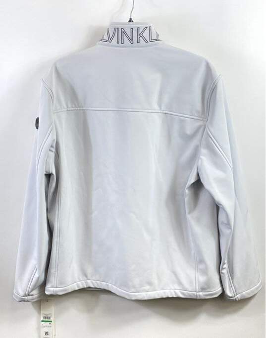 Calvin Klein Men White Softshell Jacket L image number 2