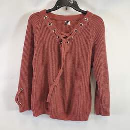 Pinklicious Women Salmon Knit Sweater S