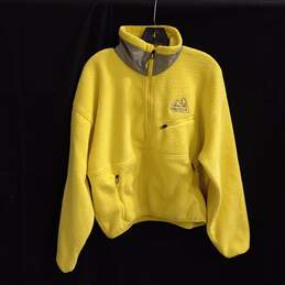 Marmot Yellow Fleece 1/2 Zip Pullover Sweater Women's Size M