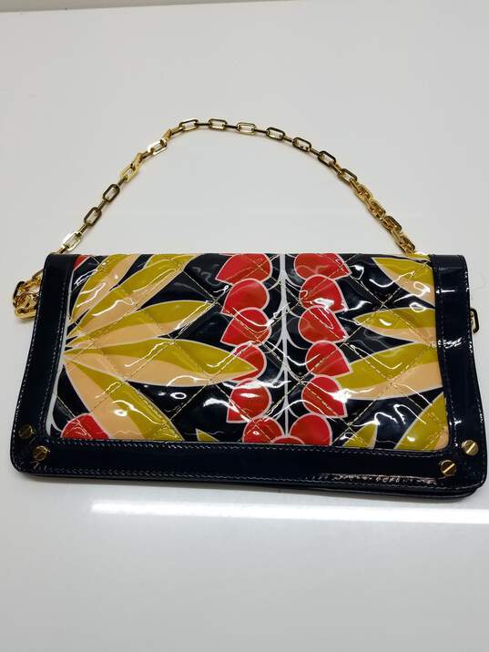 Tory Burch Floral Print Quilted Foldable Clutch image number 2