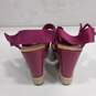 Coach Women's Pink Wedge Strap Sandals Sz  7B image number 4