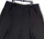 Womens Black Elastic Waist Regular Fit Flared Back Zip A-Line Skirt Size 24W image number 3