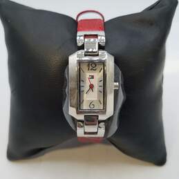 Tommy Hilfiger 20.3.14.0636 Red Bracelet Leather Analog Watch W/Tag 28g alternative image