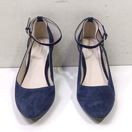 Women's Blue Wedge Heels Size 8