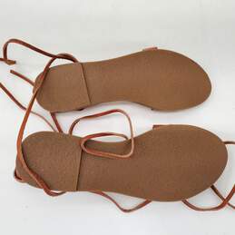 Madewell Brown Leather Flat Women's Sandals alternative image