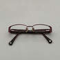 Womens Trista 9084 Satin Berry Full Rim Rectangle Eyeglasses Frame w/ Case image number 4
