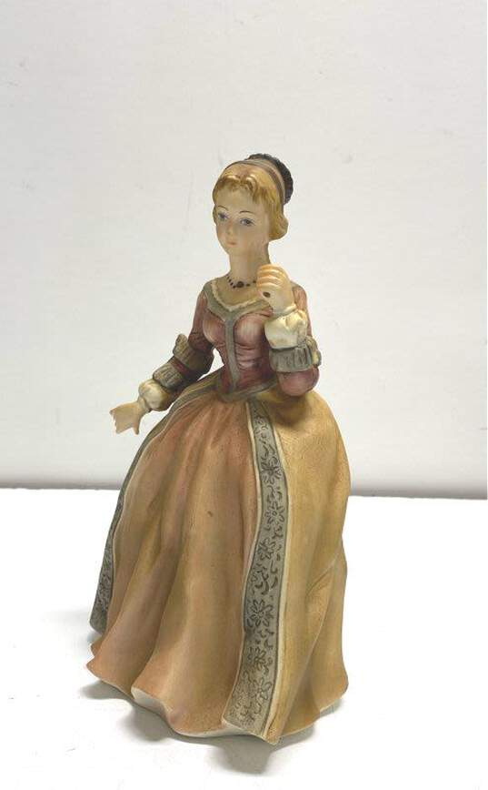 Lefton Bisque Statutes Hand Painted Lot of 2 Vintage Ceramic Art Figurines image number 5