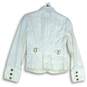 Tommy Hilfiger Womens White Long Sleeve Button Front Jacket Size Small image number 2