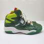 Reebok Shaq Attack Ghost of Christmas Present High Top Sneakers Green Men's 12 image number 1