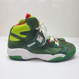 Reebok Shaq Attack Ghost of Christmas Present High Top Sneakers Green Men's 12