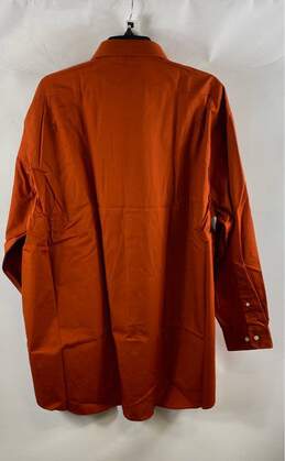 NWT Stafford Mens Orange Long Sleeve Dress Shirt With Tie Size 18-18.5 34/35 alternative image