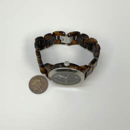 Designer Michael Kors Silver-Tone Tortoise Acrylic Analog Quartz Wristwatch alternative image