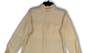 NWT Womens Tan Collared Long Sleeve Pockets Button-Up Shirt Size Small image number 4