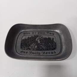 Wilton Armetale "Give Us This Our Daily Bread" Metal Tray