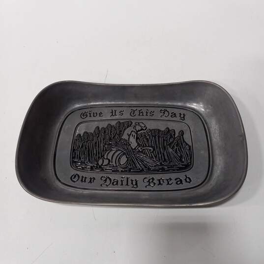 Wilton Armetale "Give Us This Our Daily Bread" Metal Tray image number 1