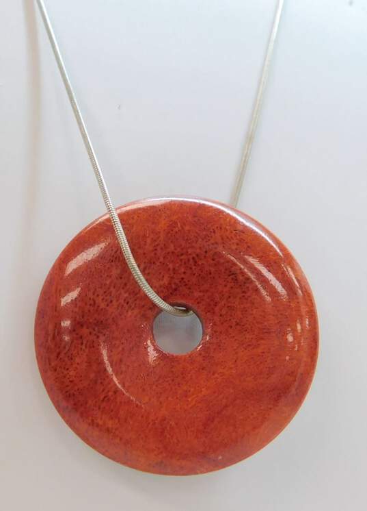 Artisan 925 Sterling Silver & Coral Jewelry image number 3