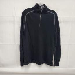 Smart Wool MN's 100% Merino Wool Black Pull Over Sweater Size XL