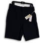 NWT Mens Blue Flat Front Stretch Quick Drying Outdoor Hybrid Shorts Size 33 image number 1