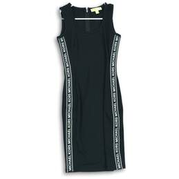 Michael Kors Womens Black Dress W/ White Logo Size P