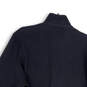 Womens Black Waffle Knit Mock Neck Long Sleeve Full-Zip Sweater Size XL image number 4
