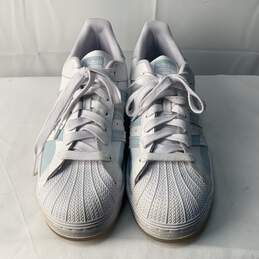 Adidas Originals Superstar 'White Light Blue' Sneakers, Sz. 11.5