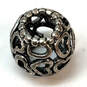 Designer Pandora Sterling Silver Openwork Heart Sphere Shape Beaded Charm image number 1
