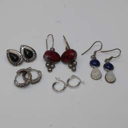 Assortment of 5 Pairs of Sterling Silver Earrings-13.31g