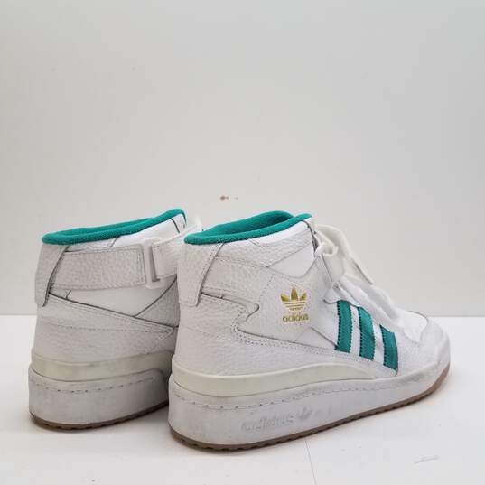 Adidas Forum Mid Sneakers White Teal 7 image number 4