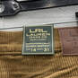 NWT Womens Brown Flat Front Classic Bootcut Leg Corduroy Chino Pants Sz 14 image number 4