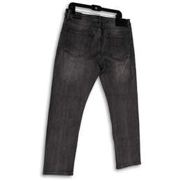 NWT Womens Gray Denim Medium Wash Stretch Pockets Straight Jeans Size 34/30 alternative image