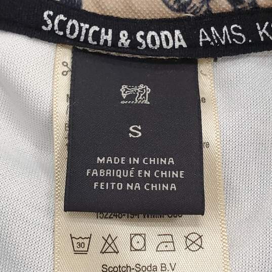 Scotch & Soda Men Beige Patterned Sweat Pants S image number 5